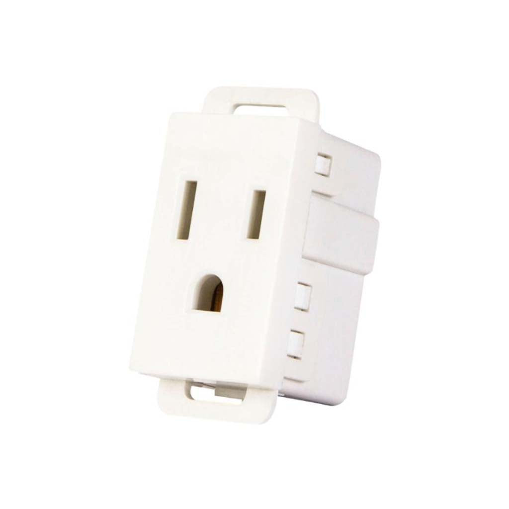 RECEPTACULO 1 MODULO STALO & KRISTALO 1/3 BLANCO 15A 127/250V