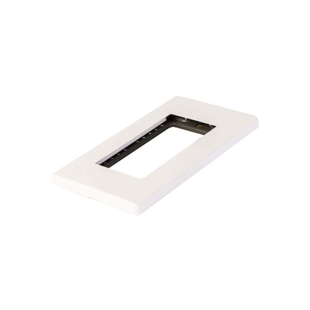 PLACA PLASTICA STALO 3 MODULOS 1/3 BLANCO