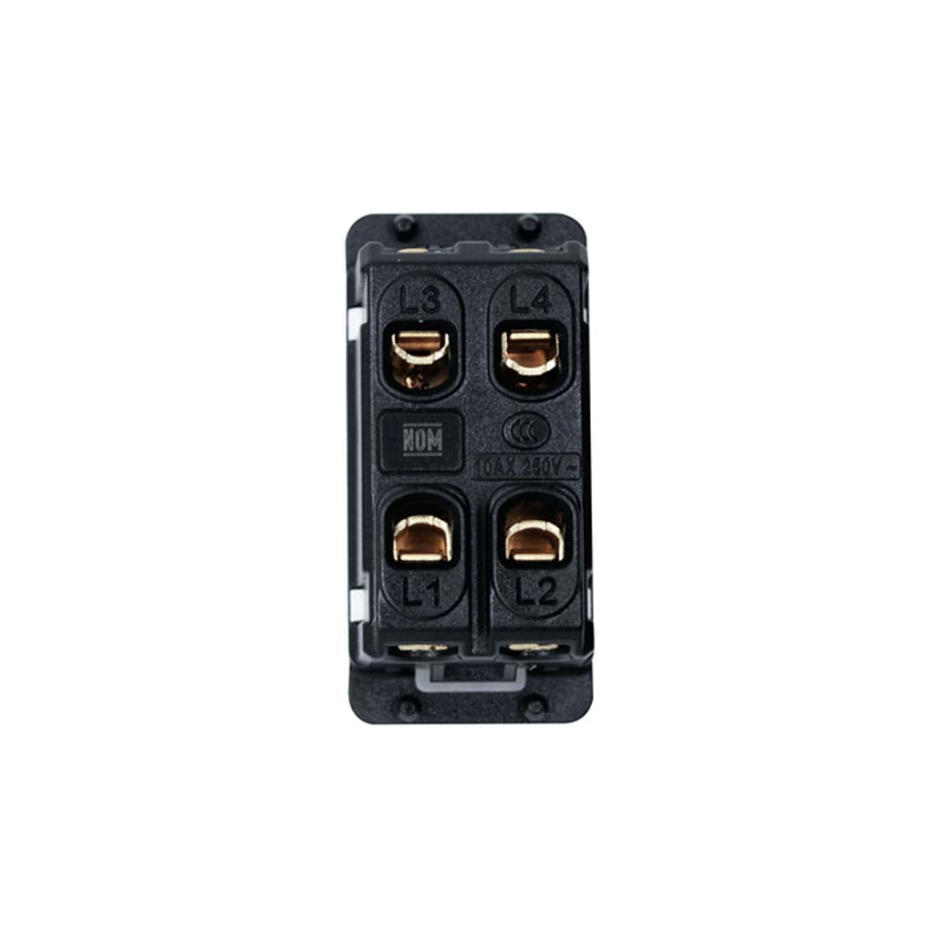 INTERRUPTOR 4 VIAS STALO & KRISTALO 1/3NEGROMATE 10A - 250VCA