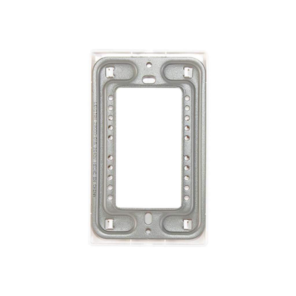 PLACA PLASTICA STALO 3 MODULOS 1/2 BLANCO