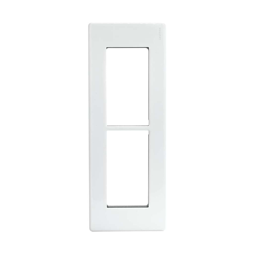 PLACA PLASTICA STALO 6 MODULOS 1/3 BLANCO