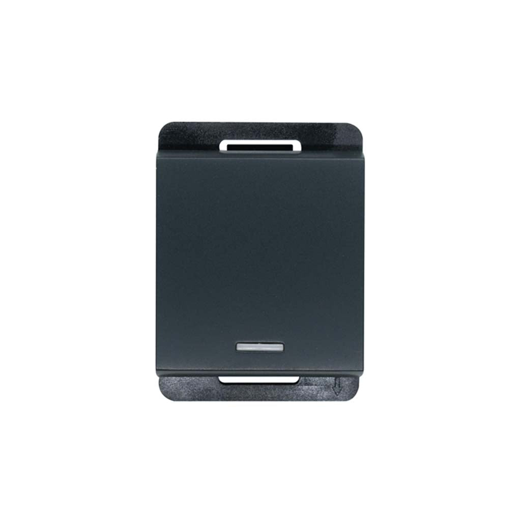 INTERRUPTOR 4 VIAS STALO & KRISTALO 1/2NEGRO MATE 10A - 250VCA