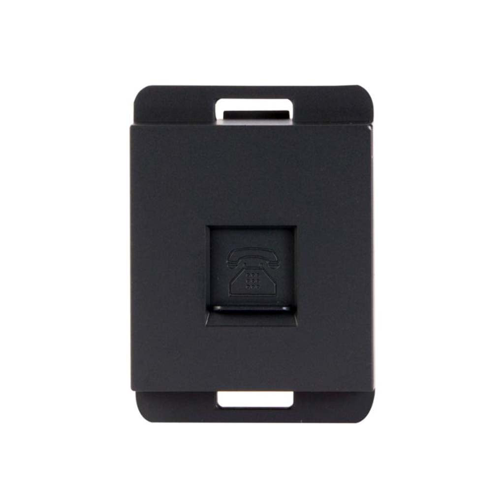MODULO TELEFONICO STALO & KRISTALO 1/2 NEGRO MATE