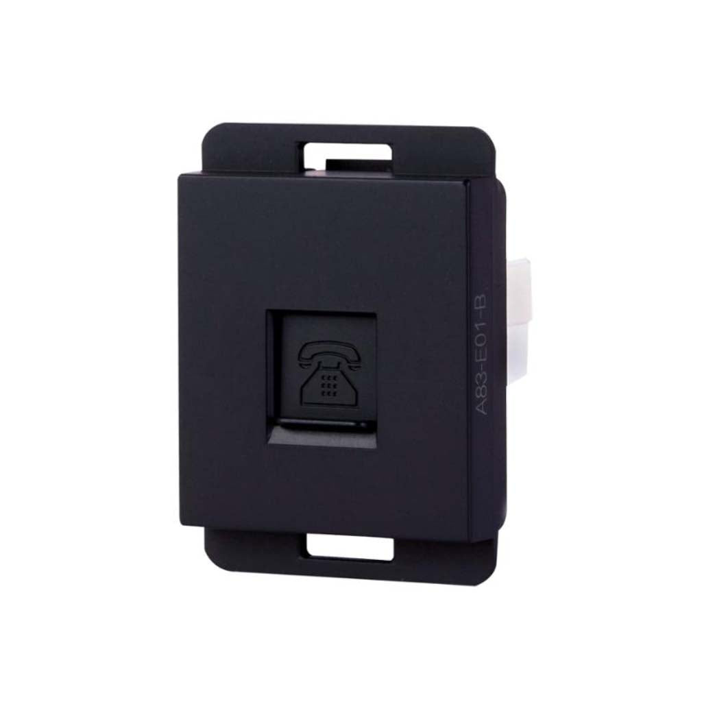 MODULO TELEFONICO STALO & KRISTALO 1/2 NEGRO MATE