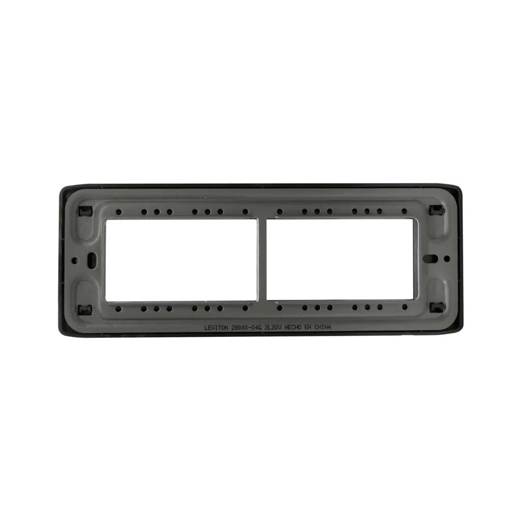 PLACA ACERO STALO P/6 MODULOS 1/3 HORIZONTAL