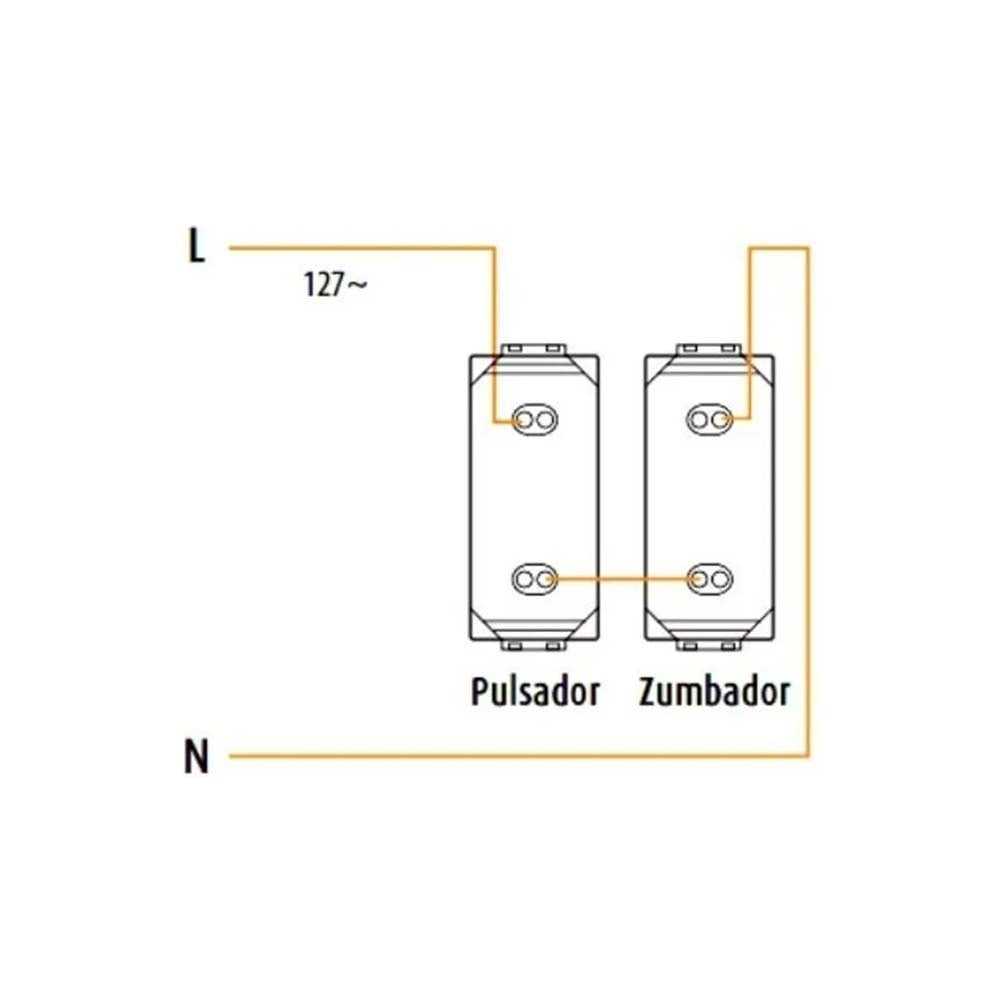 PULSADOR 1 MOD. 10AX 127-277V. L4005N LIVING Y LIGHT