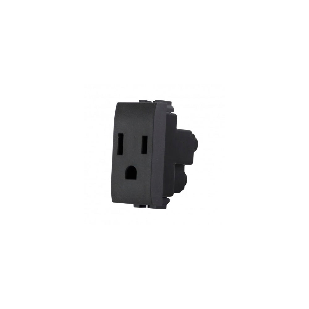 TOMACORRIENTE POLARIZADA Y ATERRIZADA 2P+T 1 MOD. 15A/127-277V. L4129