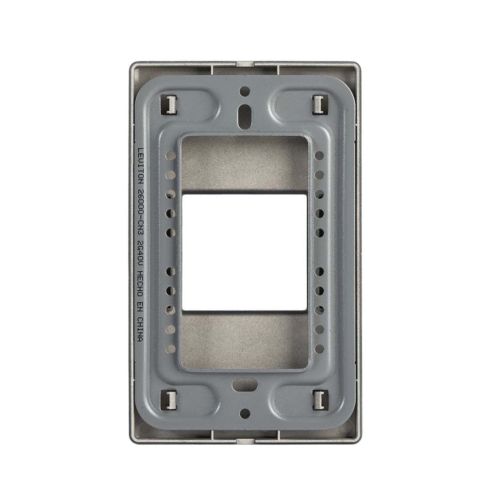 PLACA PLASTICA STALO NEGRO 1 MODULO 1/2 NEGRO MATE