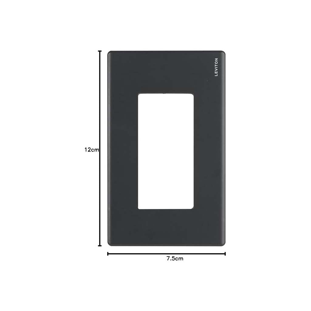 PLACA PLASTICA STALO DECORA NEGRO MATE