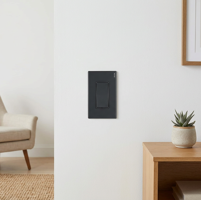 PLACA PLASTICA STALO DECORA NEGRO MATE