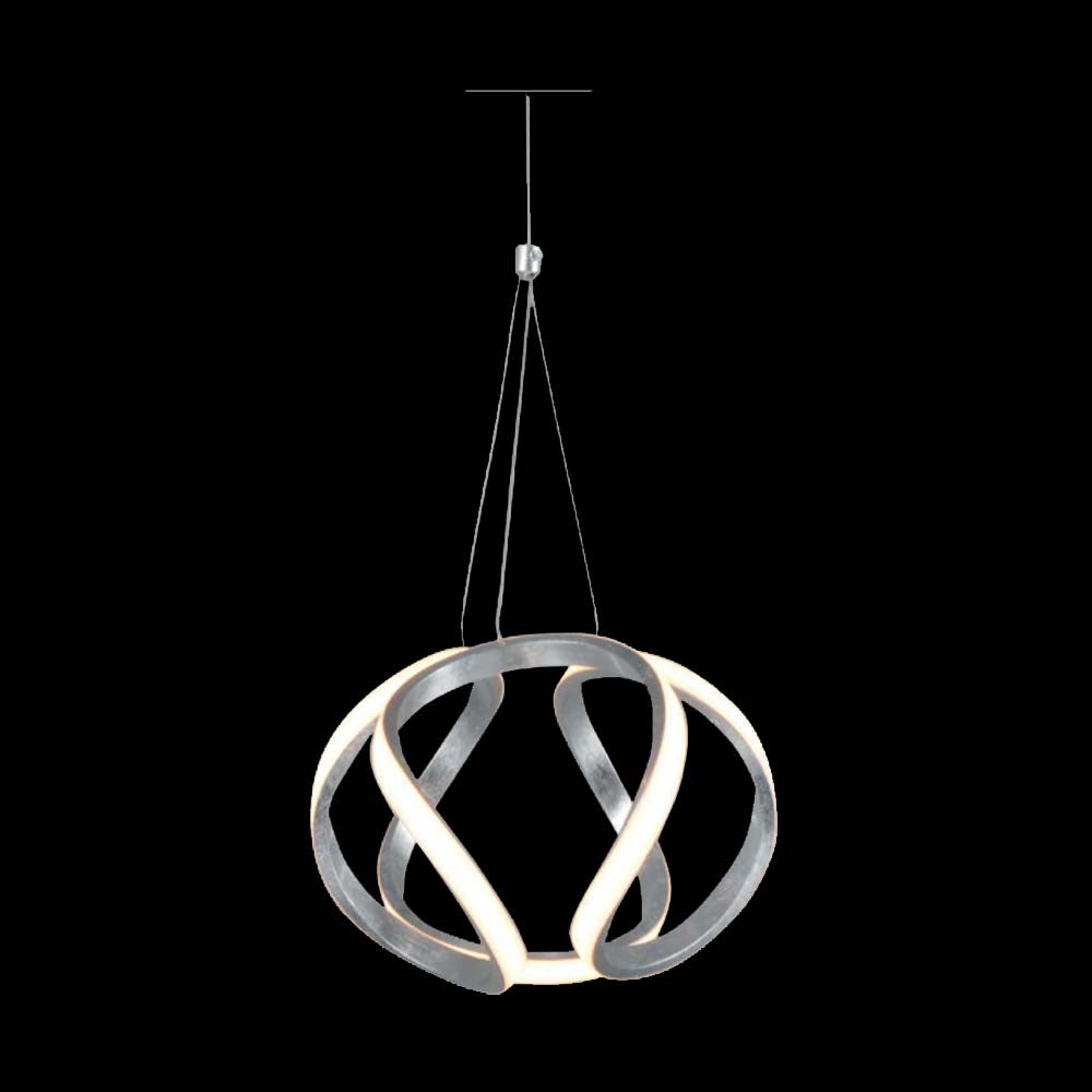 LUMINARIA LED COLGANTE COLOR PLATA 30 W VITA *** HA. LUMI ***