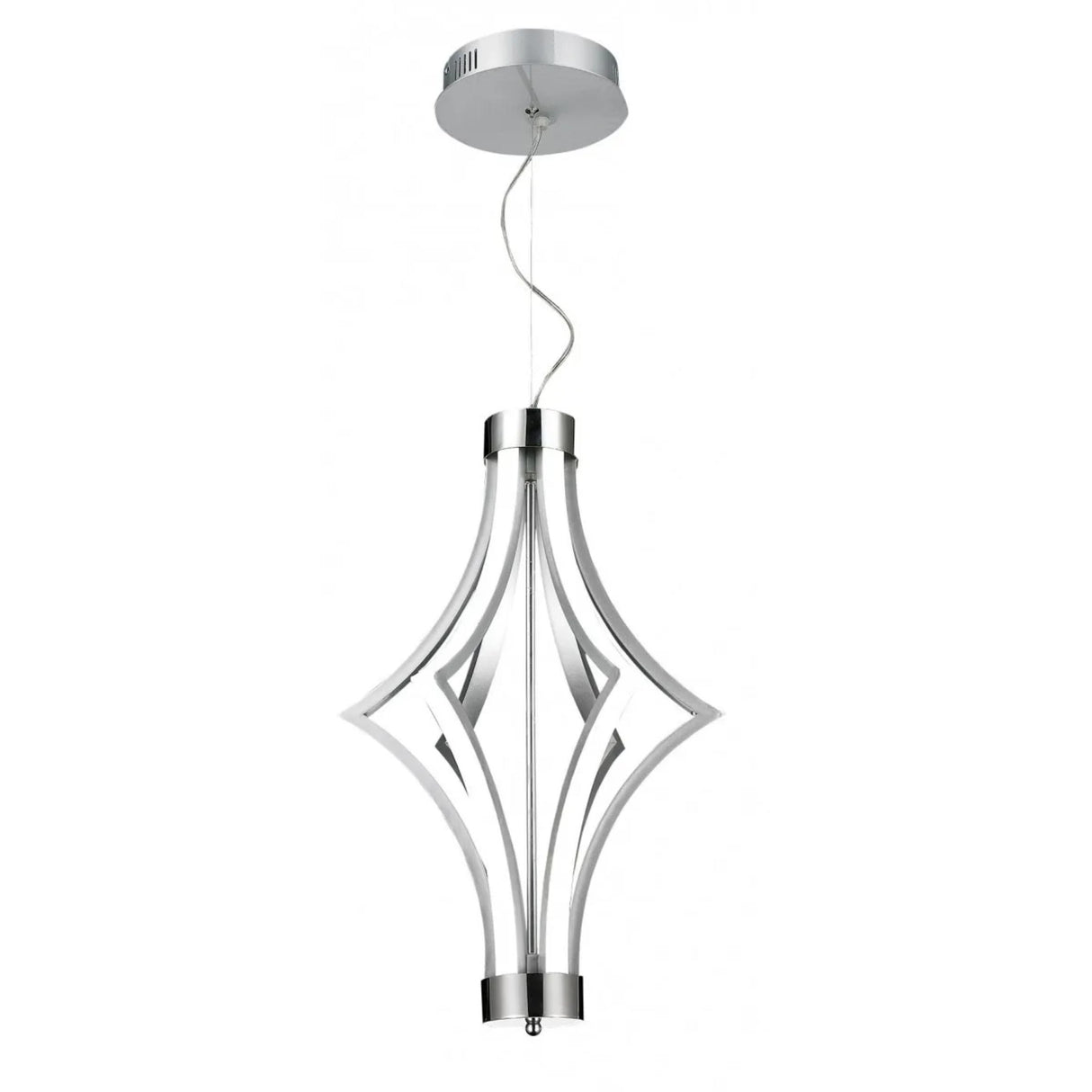 LUMINARIO COLGANTE LED 6X11W ACABADO SATINADO STRATTO *** HA. LUMI ***