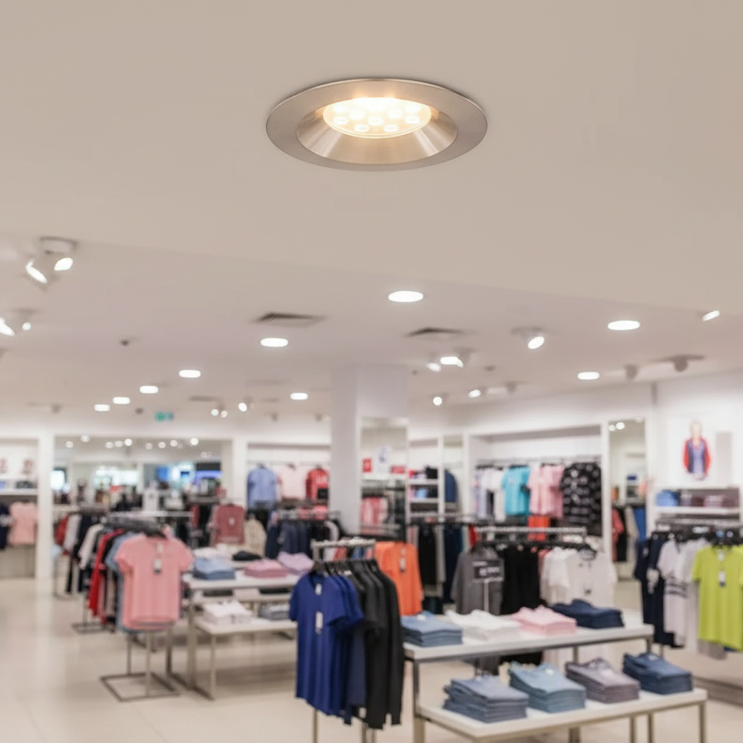 DOWNLIGHT LED EMPOTRAR 15W/100-305V. NIQUEL M1400 4000K LUZ NEUTRA 1144LM ELECTROMAG *** SOBRE PEDIDO ***