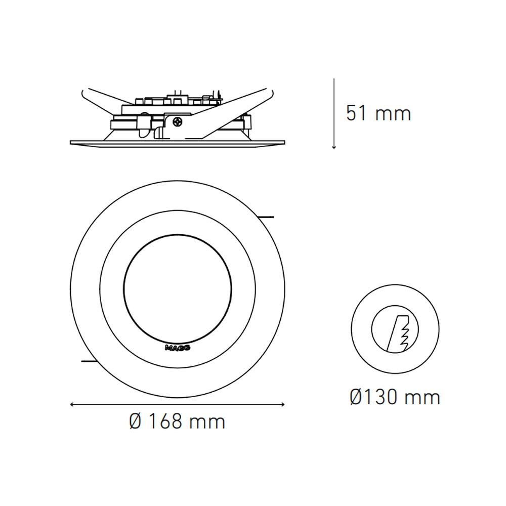 DOWNLIGHT LED EMPOTRAR 15W/100-305V. NIQUEL M1400 4000K LUZ NEUTRA 1144LM ELECTROMAG *** SOBRE PEDIDO ***