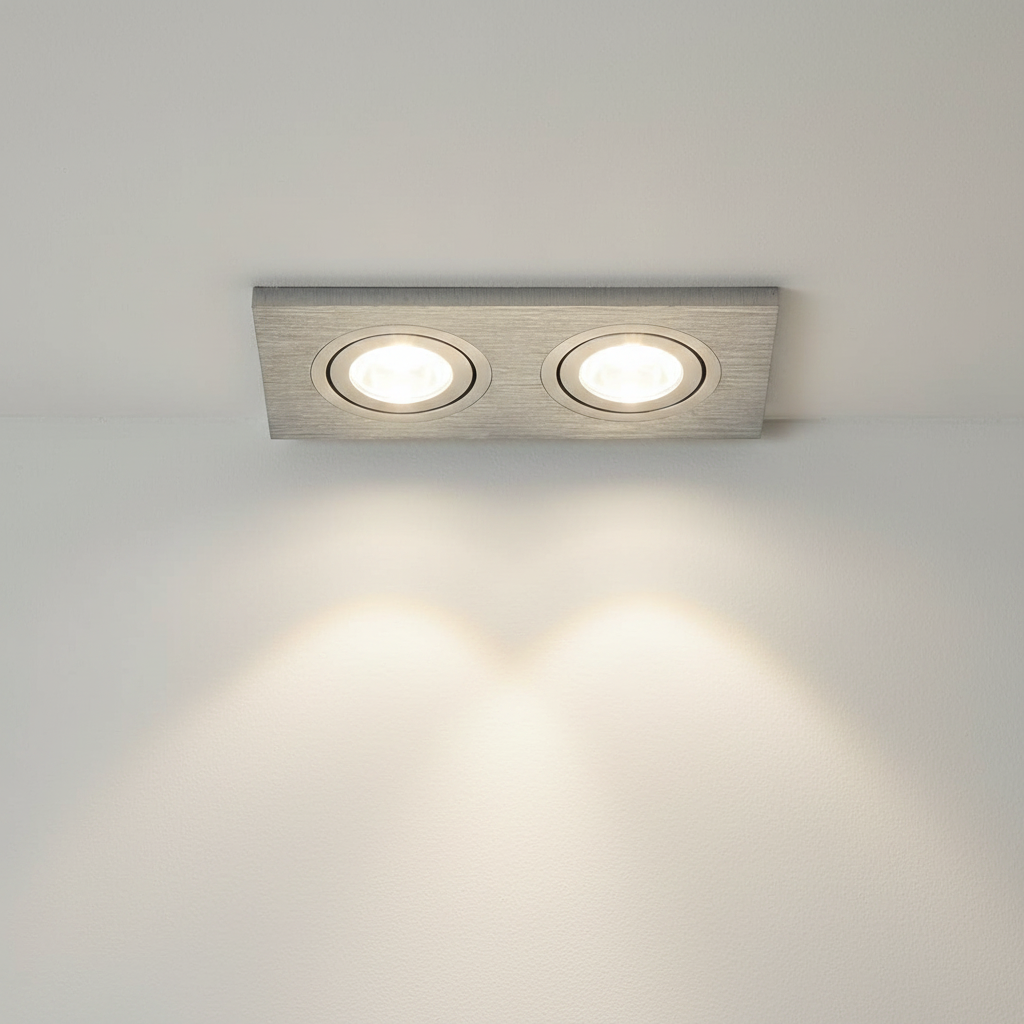 DOWNLIGHT LED EMPOTRAR FLASH II PLANO 6W/100-240V. ANODIZADO 4000K LUZ NEUTRA ELECTROMAG