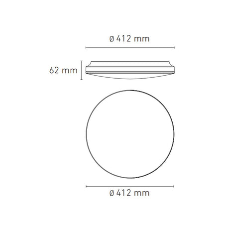 LUMINARIO LED SOBREPONER CL400 28W/100-240V. CHOCOLATE 3000K LUZ CALIDA ELECTROMAG
