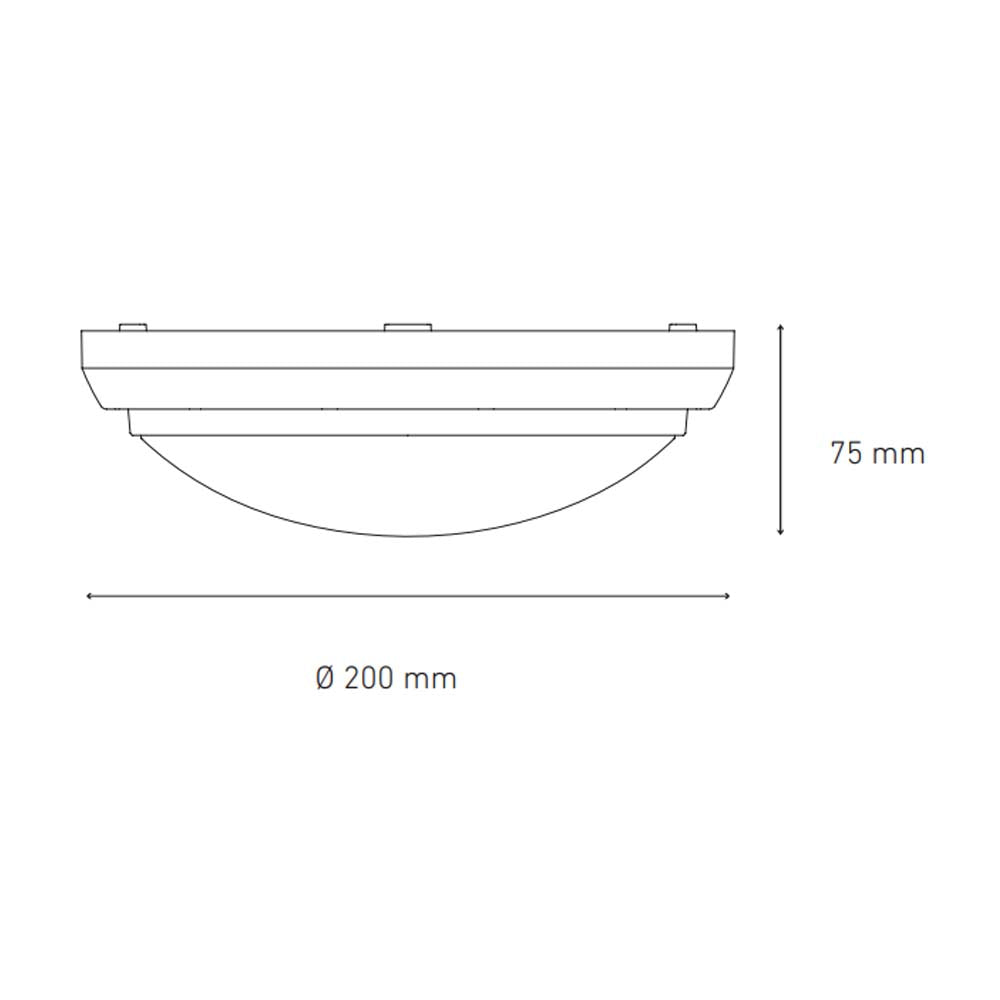 LUMINARIO LED SOBREPONER CEILING 200 15W/100-240V. BLANCO 6000K LUZ DE DIA ELECTROMAG