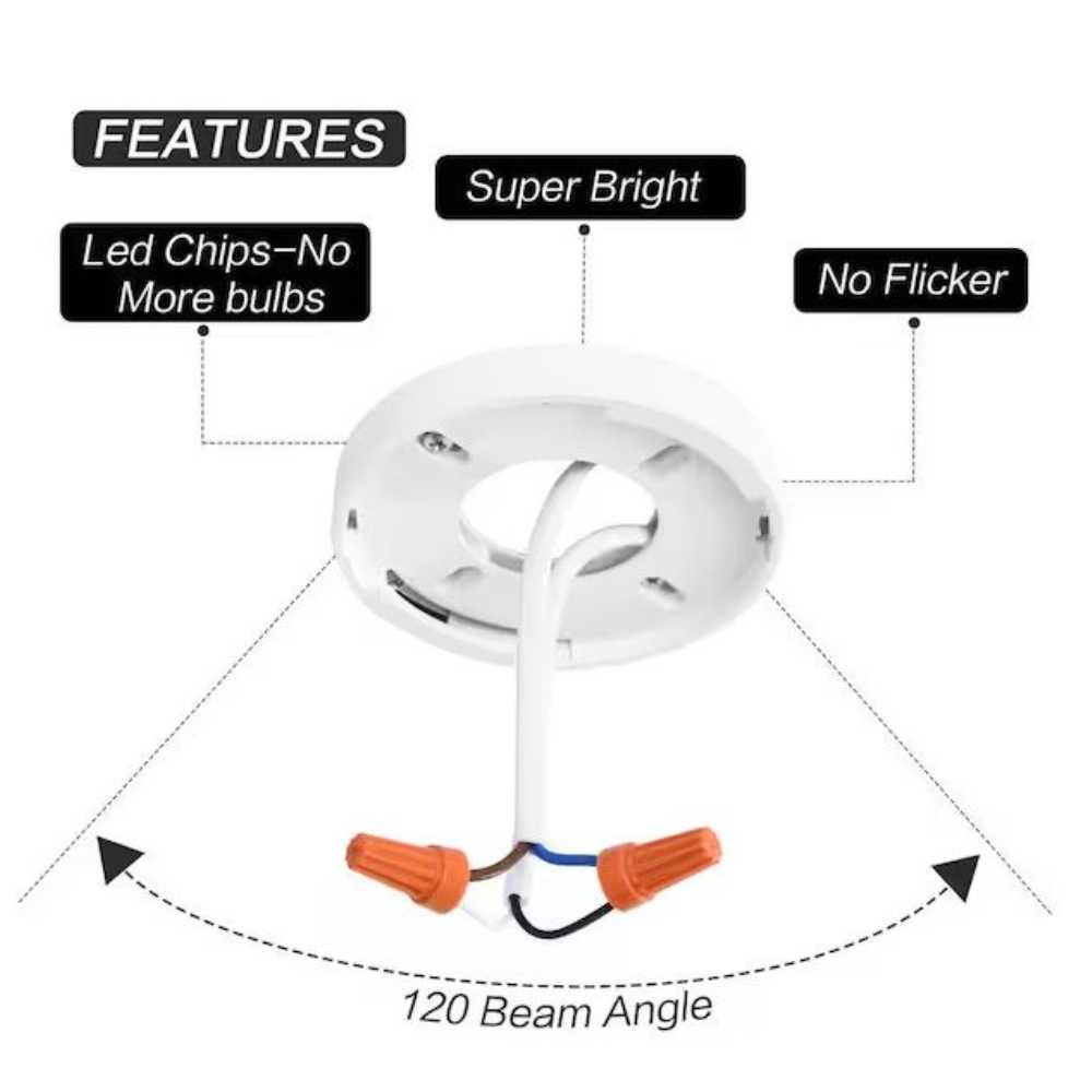 LUMINARIO LED SOBREPONER CEILING 125 10W/100-240V. BLANCO 6000K LUZ DE DIA ELECTROMAG