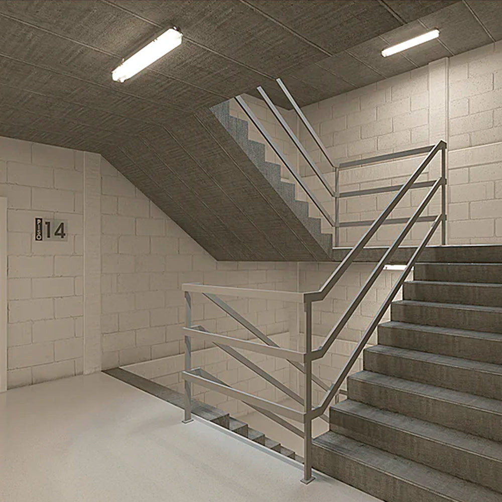 LUMINARIO SELLADO GAMMA LED 600 15W/100-240V. PANTALLA TEXT. 4000K LUZ NEUTRA ELECTROMAG