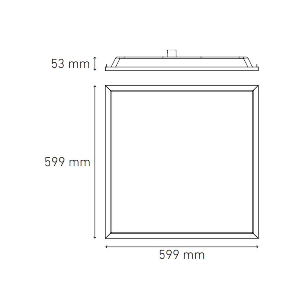 LUMINARIA CUBIC LED 60X60 32W/100-305V. AFP LUZ FRIA 4000K BLANCO ELECTROMAG ***HAE 2024***