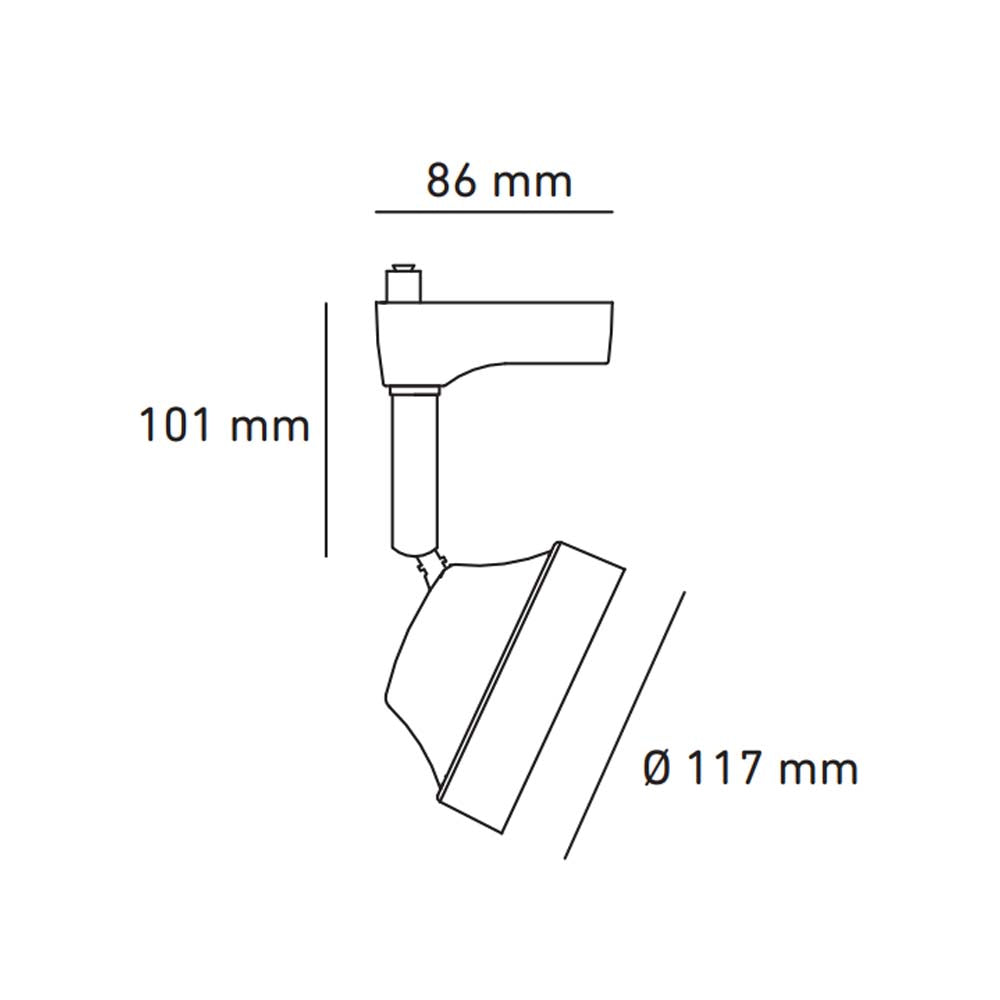 LUMINARIO LED RIEL ALPHA II BLANCO ELECTROMAG