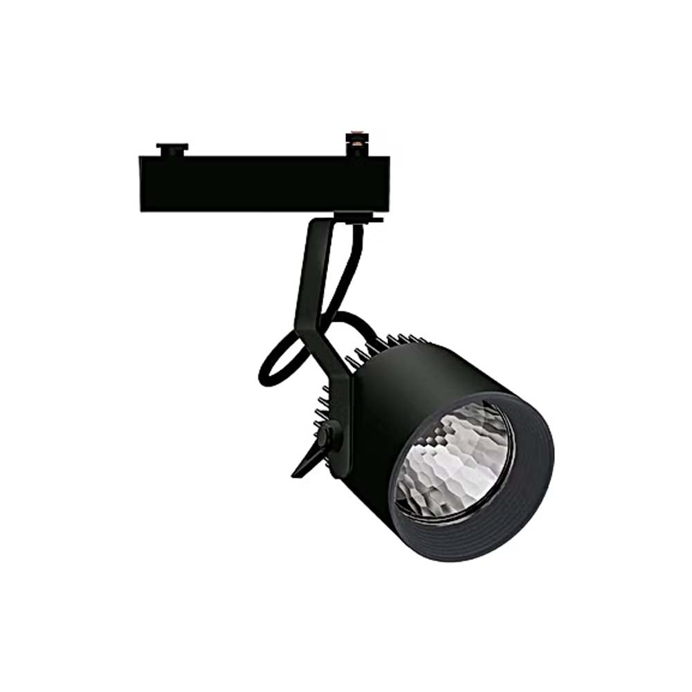 LUMINARIO LED RIEL 20W/100-305V. 45 C20-R NEGRO 3000K LUZ CALIDA ELECTROMAG