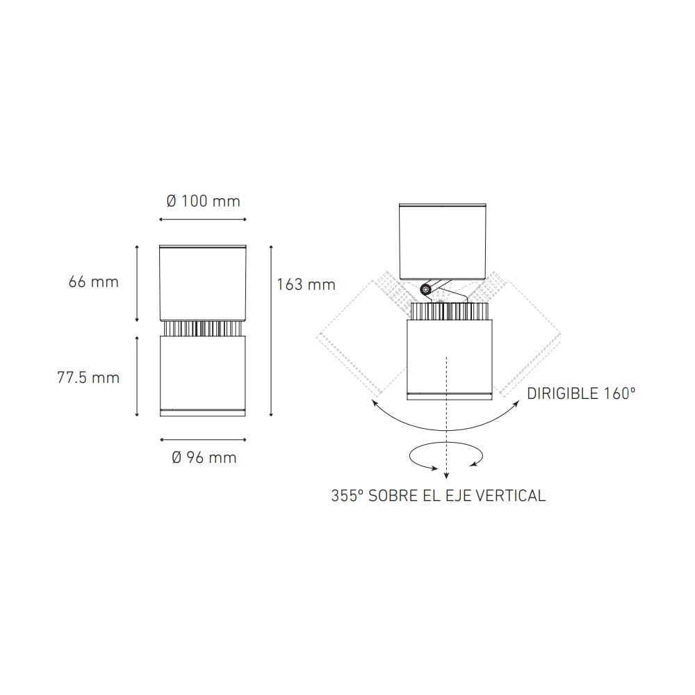 LUMINARIO LED SOBREPONER 20W/100-305V. 24 C20-S BLANCO 4000K LUZ NEUTRA ELECTROMAG