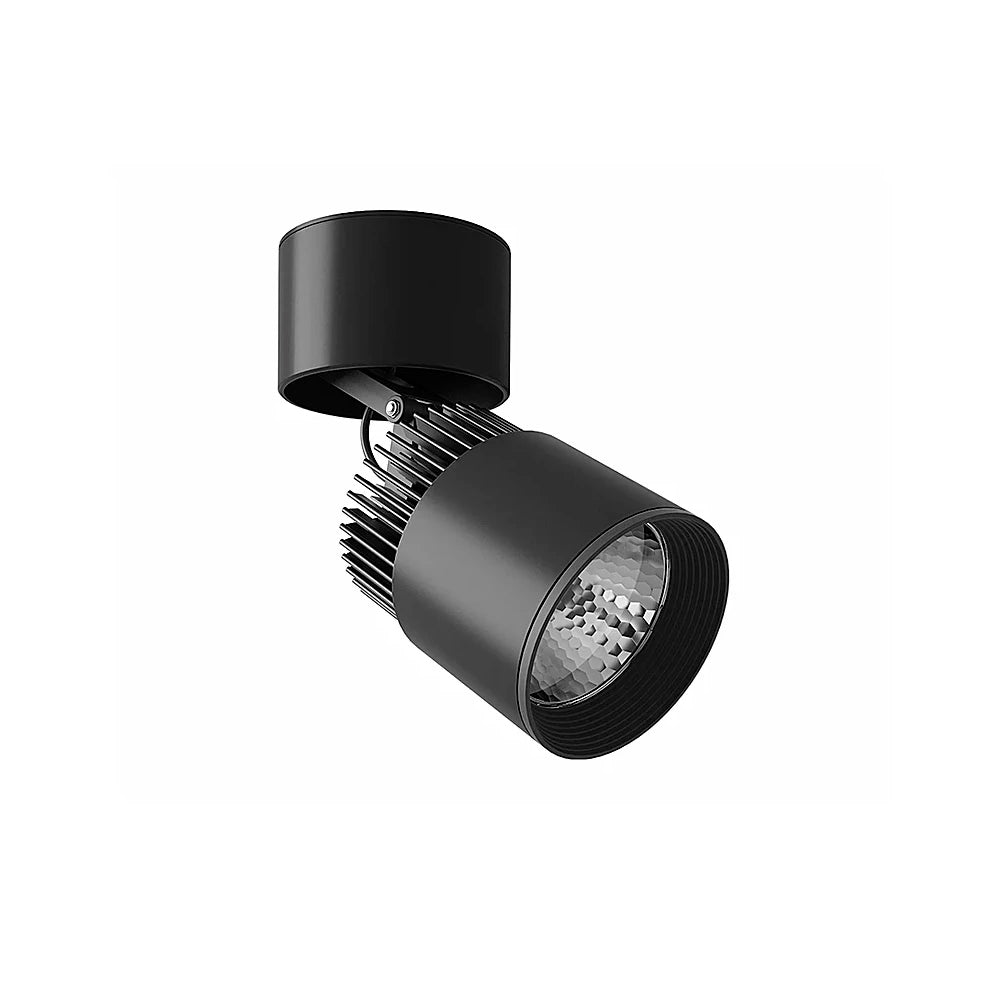 LUMINARIO LED SOBREPONER 29W/100-305V. 45 C30-S NEGRO 3000K LUZ CALIDA ELECTROMAG