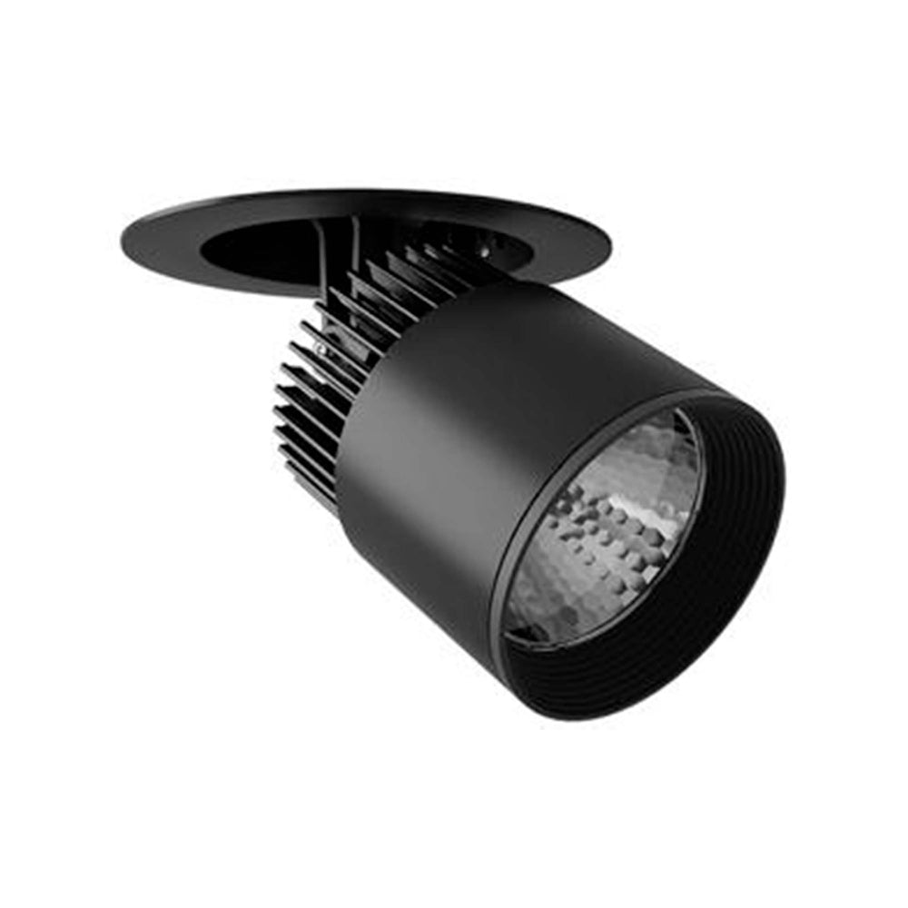 LUMINARIO LED EMPOTRAR 12W/100-305V. 24 C12-E NEGRO 3000K LUZ CALIDA ELECTROMAG