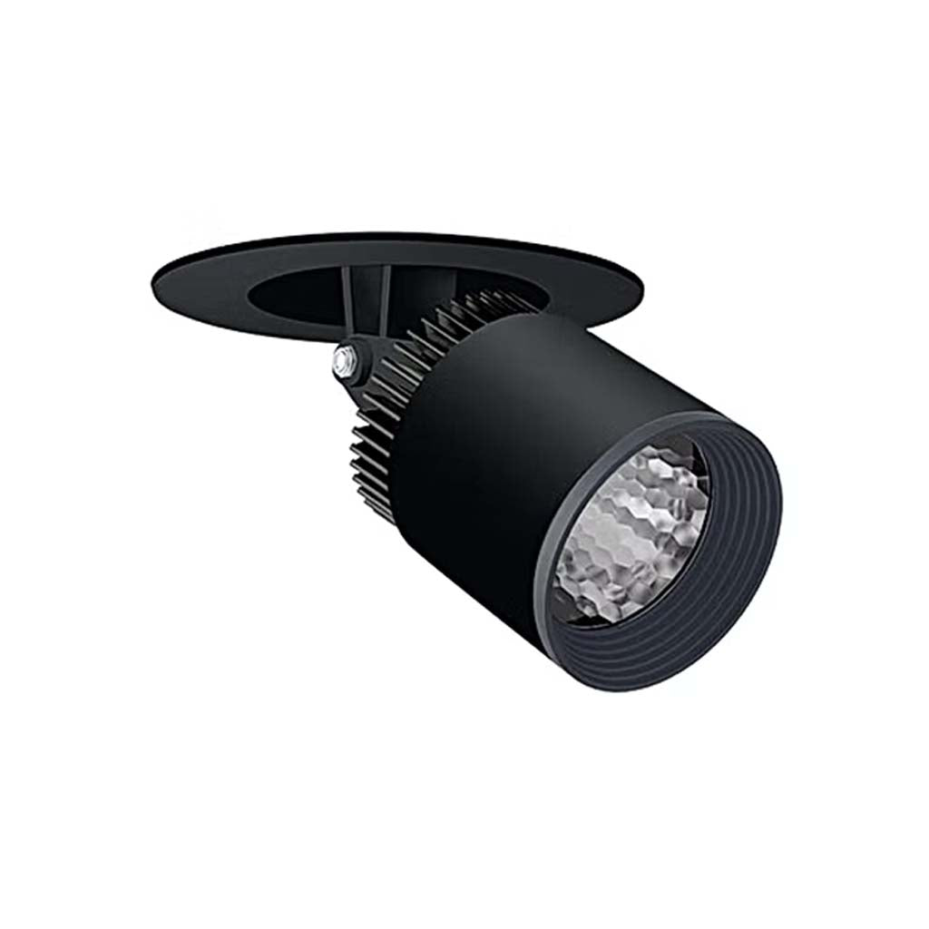 LUMINARIO LED EMPOTRAR 12W/100-305V. 24 C12-E NEGRO 4000K LUZ NEUTRA ELECTROMAG