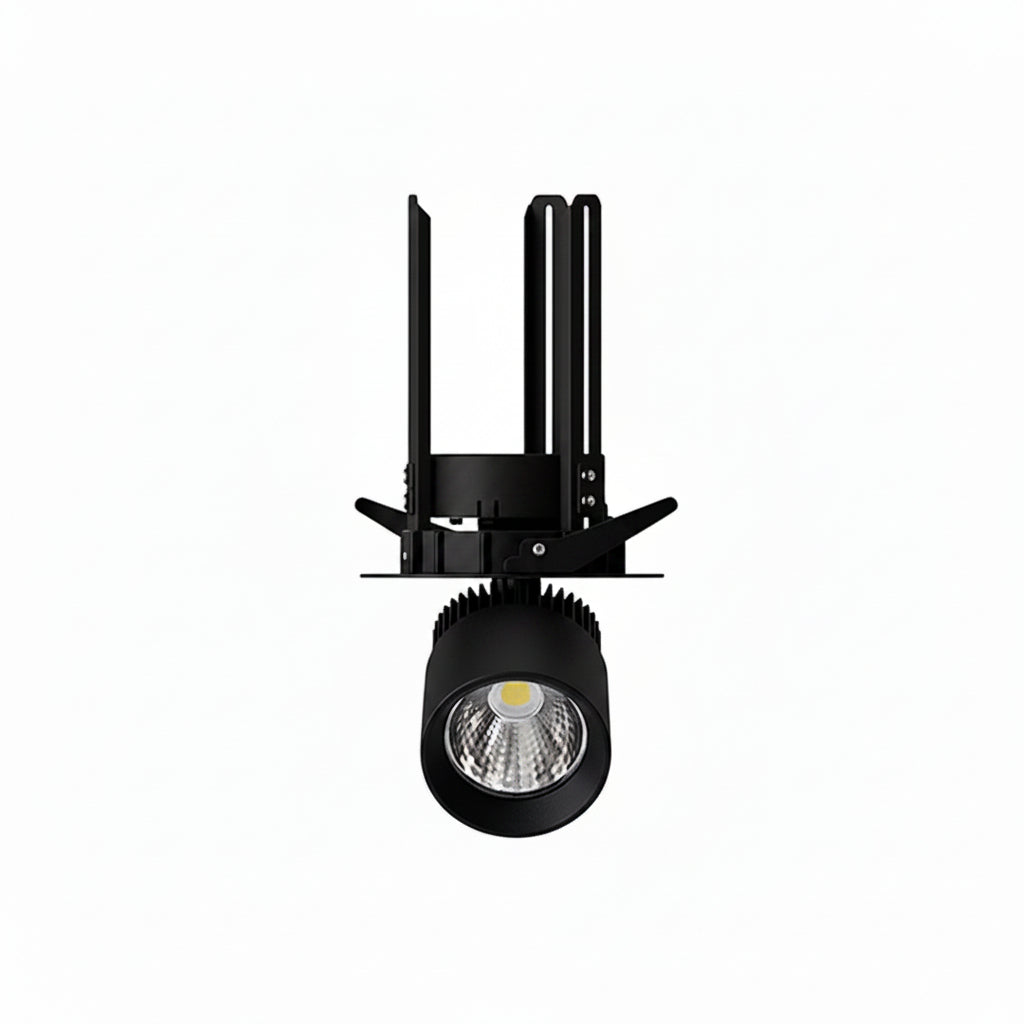 LUMINARIO LED EMPOTRAR 12W/100-305V. 24 C12-E NEGRO 4000K LUZ NEUTRA ELECTROMAG