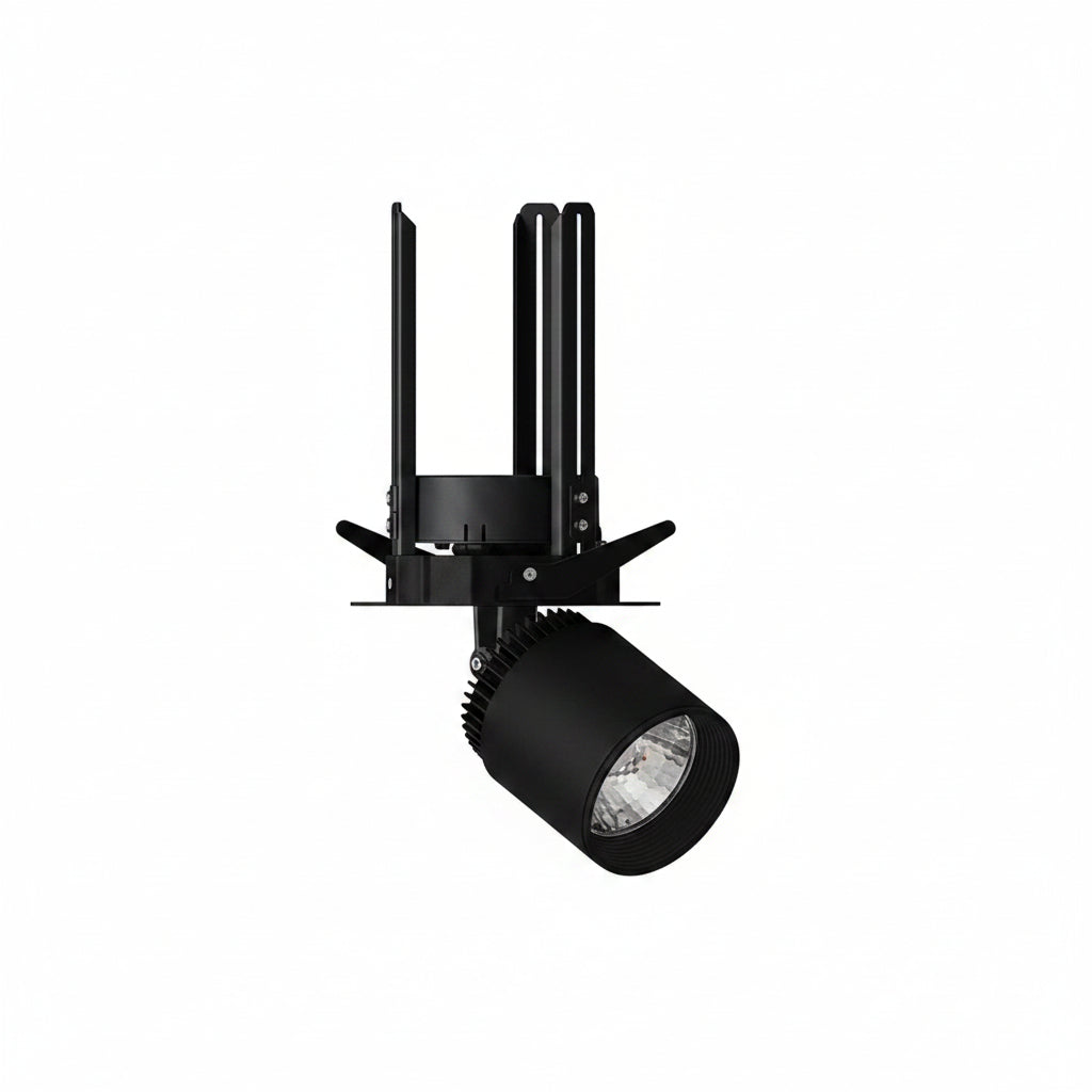 LUMINARIO LED EMPOTRAR 12W/100-305V. 24 C12-E NEGRO 4000K LUZ NEUTRA ELECTROMAG