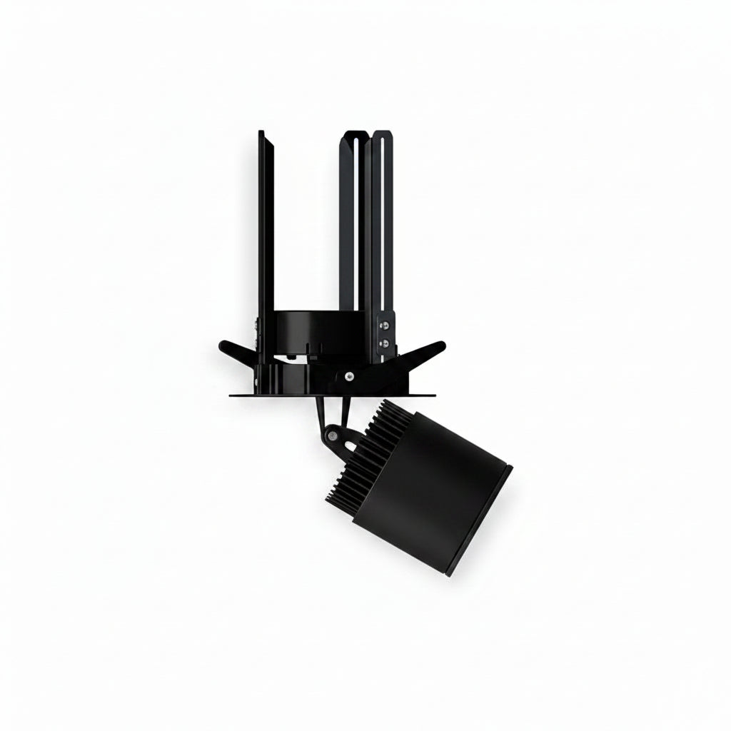 LUMINARIO LED EMPOTRAR 12W/100-305V. 24 C12-E NEGRO 4000K LUZ NEUTRA ELECTROMAG