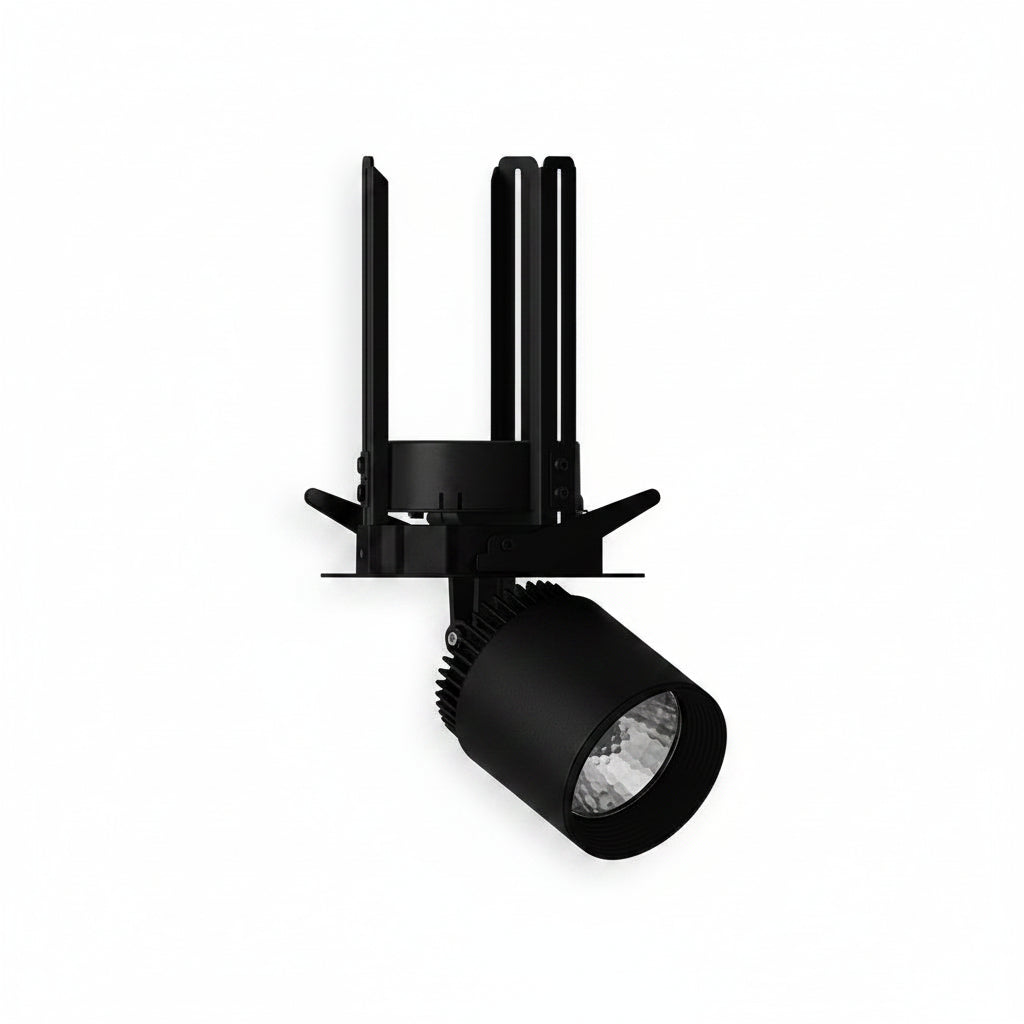 LUMINARIO LED EMPOTRAR 20W/100-305V. 24 C20-E NEGRO 3000K LUZ CALIDA ELECTROMAG