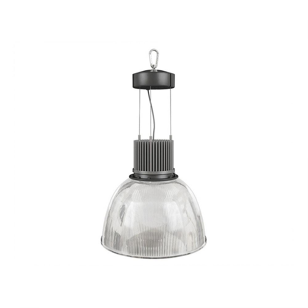 LUMINARIA CAMPANA 14/80 SUSPENDER 100-305V. AFP LUZ DE DIA 6500K MONTAJE A GRIS ACERO ELECTROMAG