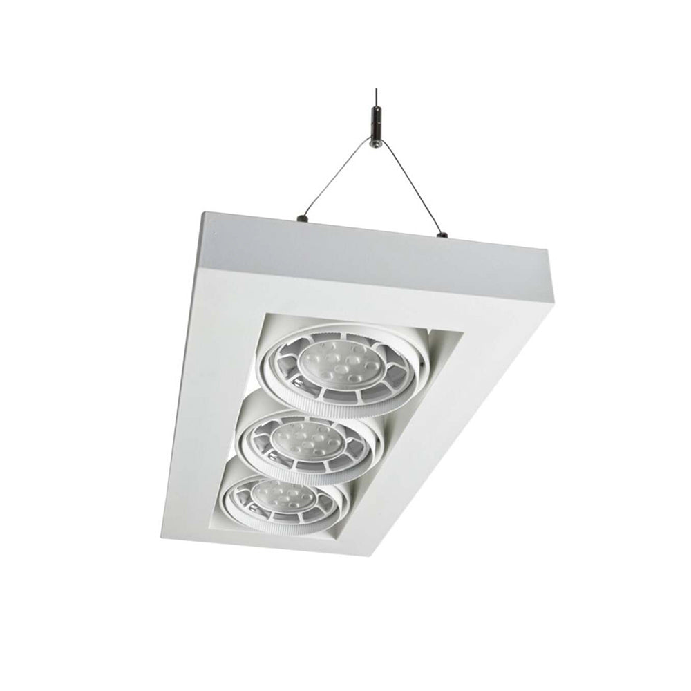 LUMINARIO ALPHA SUSPENDIDO III LED NEGRO *** NO INCLUYE LAMPARA *** ELECTROMAG