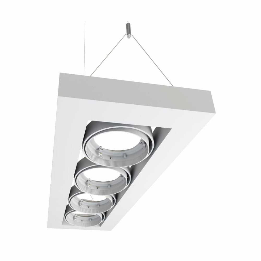 LUMINARIO ALPHA SUSPENDIDO IV L LED BLANCO *** NO INCLUYE LAMPARA *** ELECTROMAG