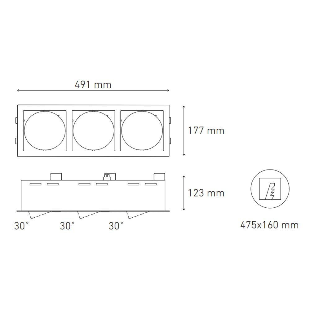ALPHA LED I LED 10-30W 127V NEGRO MCA ELECTROMAG