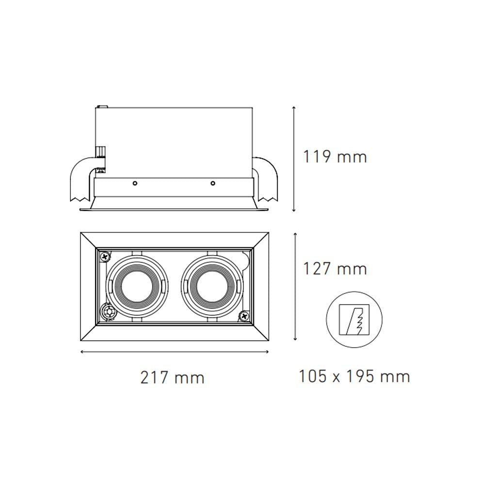 LUM TIPO DOWNLIGHT POINTS MINI II 100-240V 25 3000K NGO MAGG