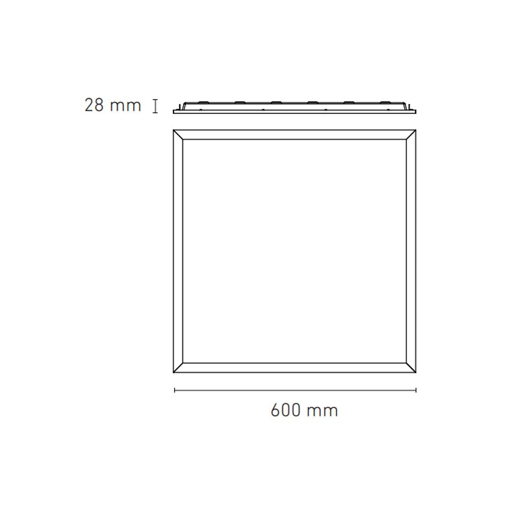 LUMINARIA PANEL SOFT B 60X60 32W/100-140V. LUZ FRIA 4000K. BLANCO ELECTROMAG