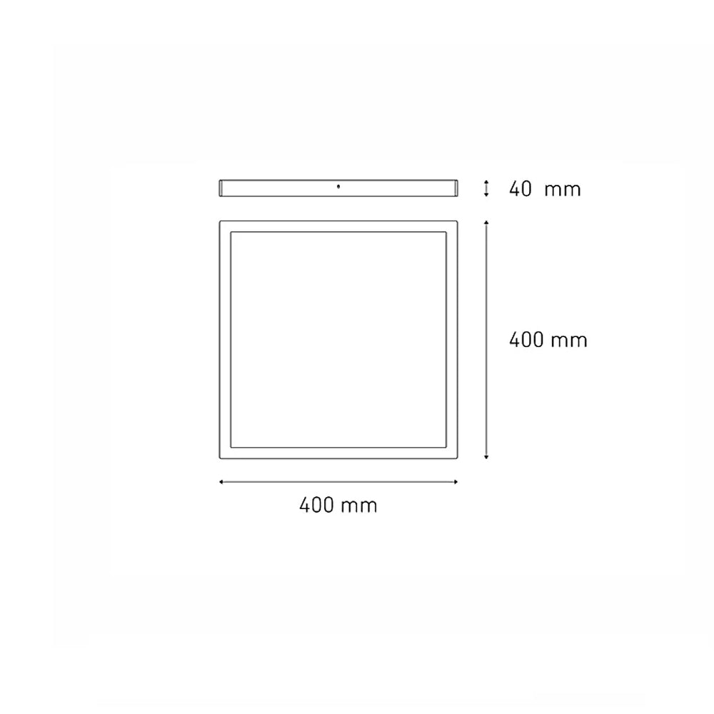 LUMINARIO LED DOWNLIGHT LUNA FLAT SQ 25 S 25W/100-305V. BLANCO 4000K LUZ NEUTRA ELECTROMAG