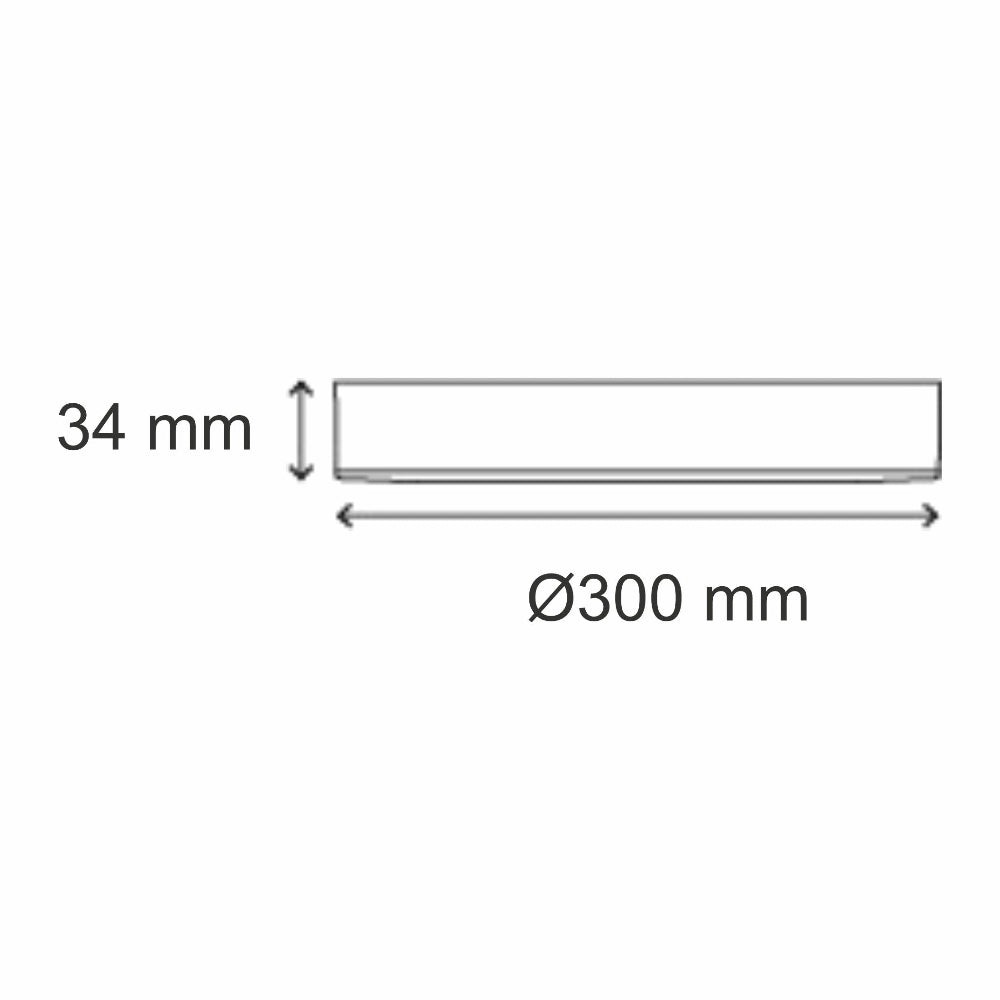 LUMINARIO LED DOWNLIGHT LUNA FLAT RD 25 S 25W/100-305V. BLANCO 4000K LUZ NEUTRA ELECTROMAG