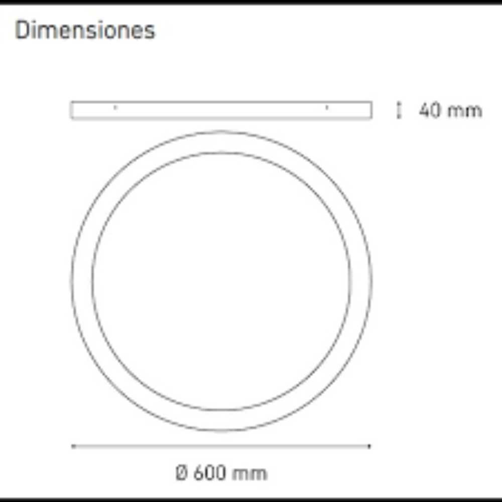 LUMINARIO LED DOWNLIGHT LUNA FLAT RD 45 S 45W/100-305V. BLANCO 4000K LUZ NEUTRA ELECTROMAG