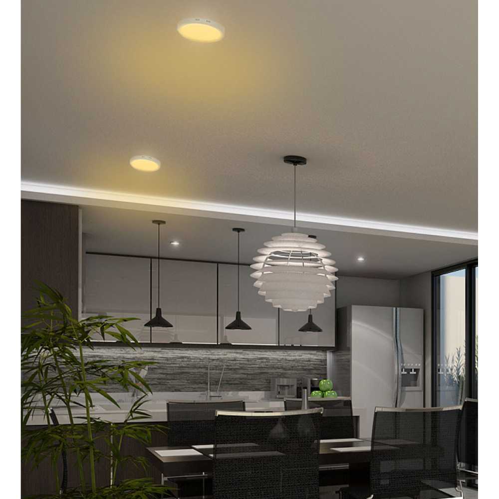 LUMINARIO LED DOWNLIGHT LUNA FLAT RD 45 S 45W/100-305V. BLANCO 4000K LUZ NEUTRA ELECTROMAG