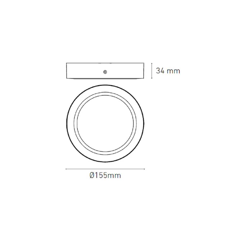 LUMINARIO LED DOWNLIGHT LUNA FLAT RD 9 S 9W/100-305V. BLANCO 6000K LUZ DE DIA ELECTROMAG
