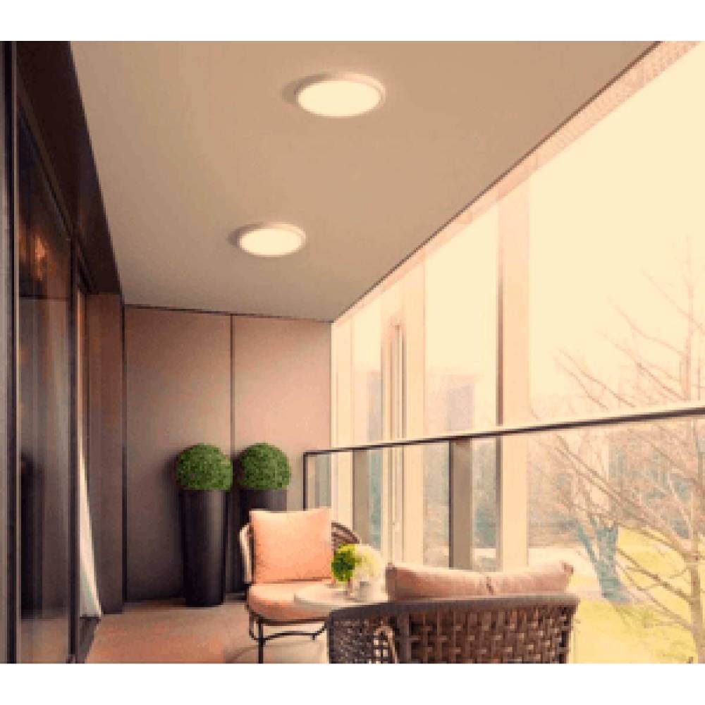 LUMINARIO LED DOWNLIGHT LUNA FLAT RD 9 S 9W/100-305V. BLANCO 6000K LUZ DE DIA ELECTROMAG