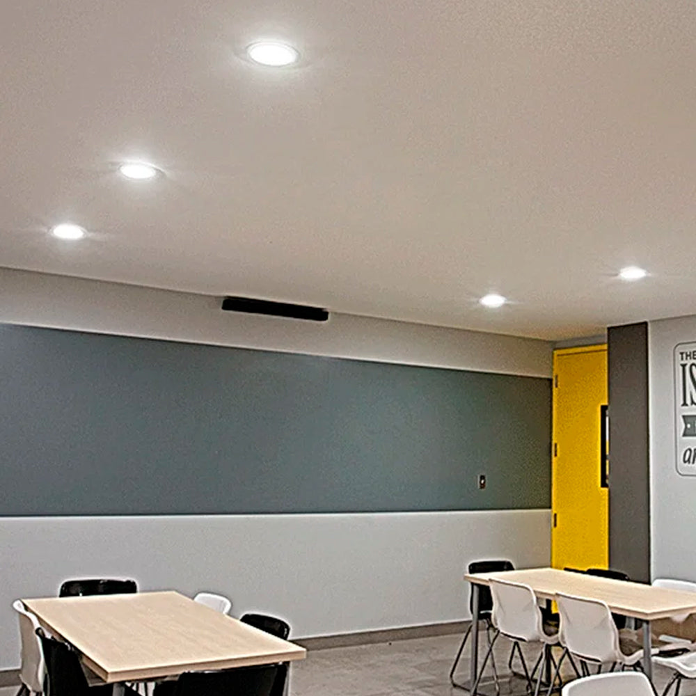 LUMINARIO LED DOWNLIGHT LUNA FLAT RD 9 S 9W/100-305V. BLANCO 3000K LUZ CALIDA ELECTROMAG