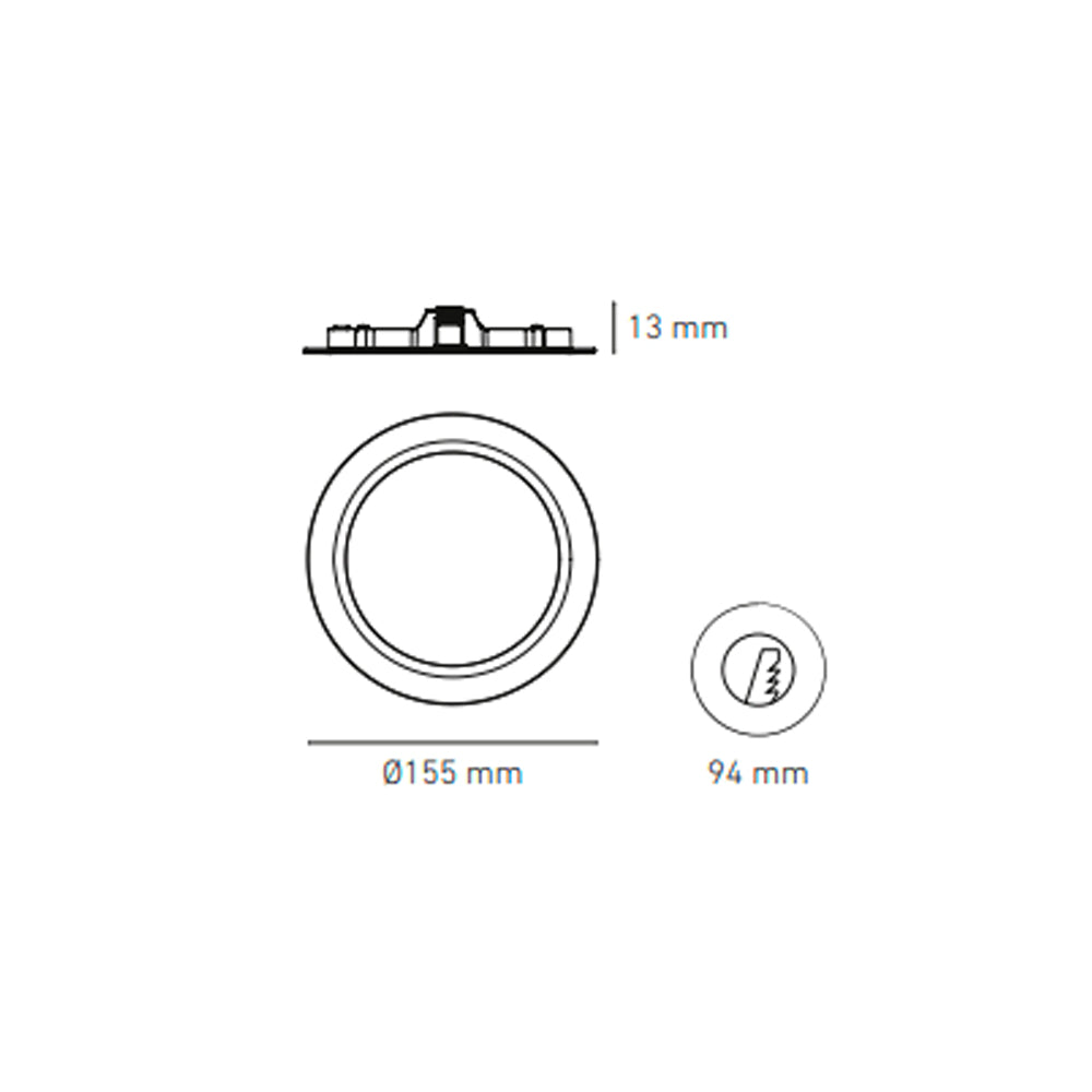 LUMINARIO LED DOWNLIGHT LUNA FLAT RD 9 S 9W/100-305V. BLANCO 3000K LUZ CALIDA ELECTROMAG