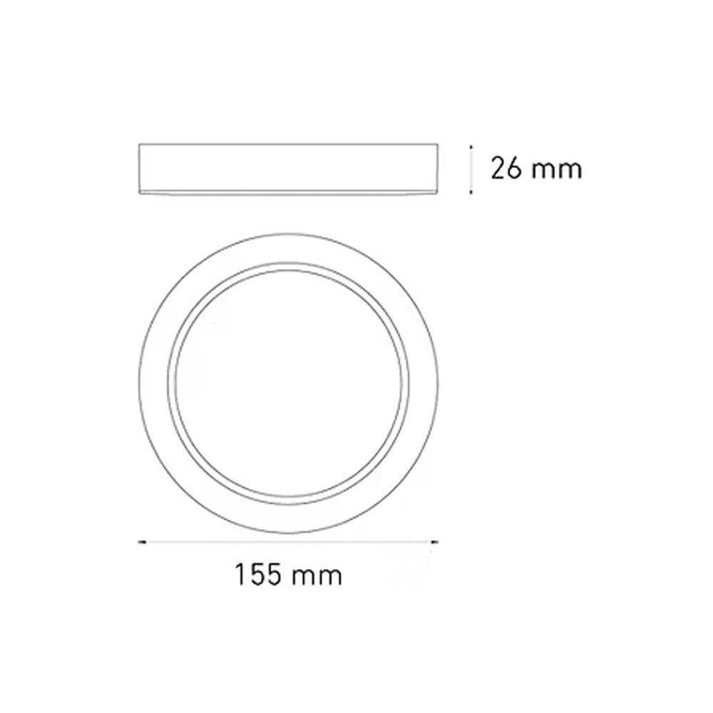 LUMINARIO LED DOWNLIGHT LUNA FLAT RD 9 S 9W/100-305V. BLANCO 4000K LUZ NEUTRA ELECTROMAG