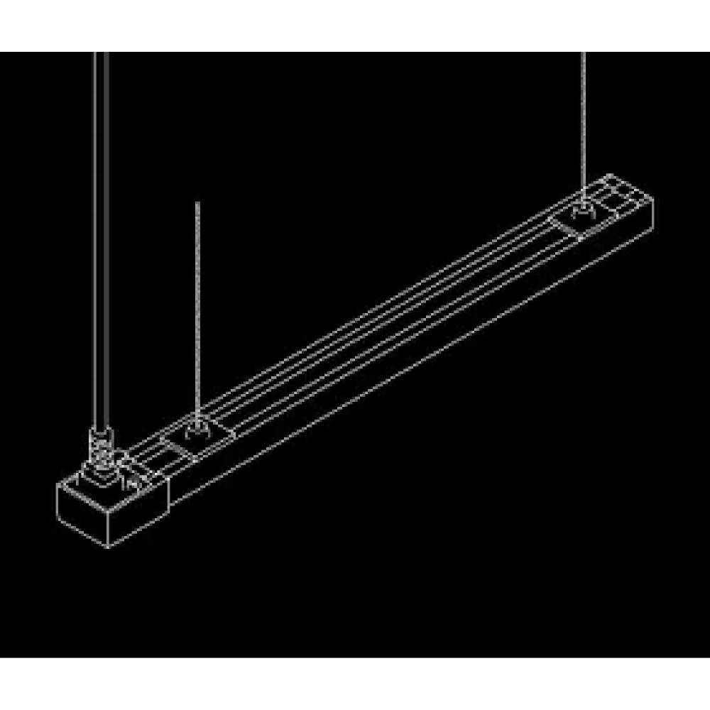 LUMINARIO LED SERIE II BL FLAT 3W/100-140V. 450MM. NEGRO 3000K LUZ CALIDA ELECTROMAG